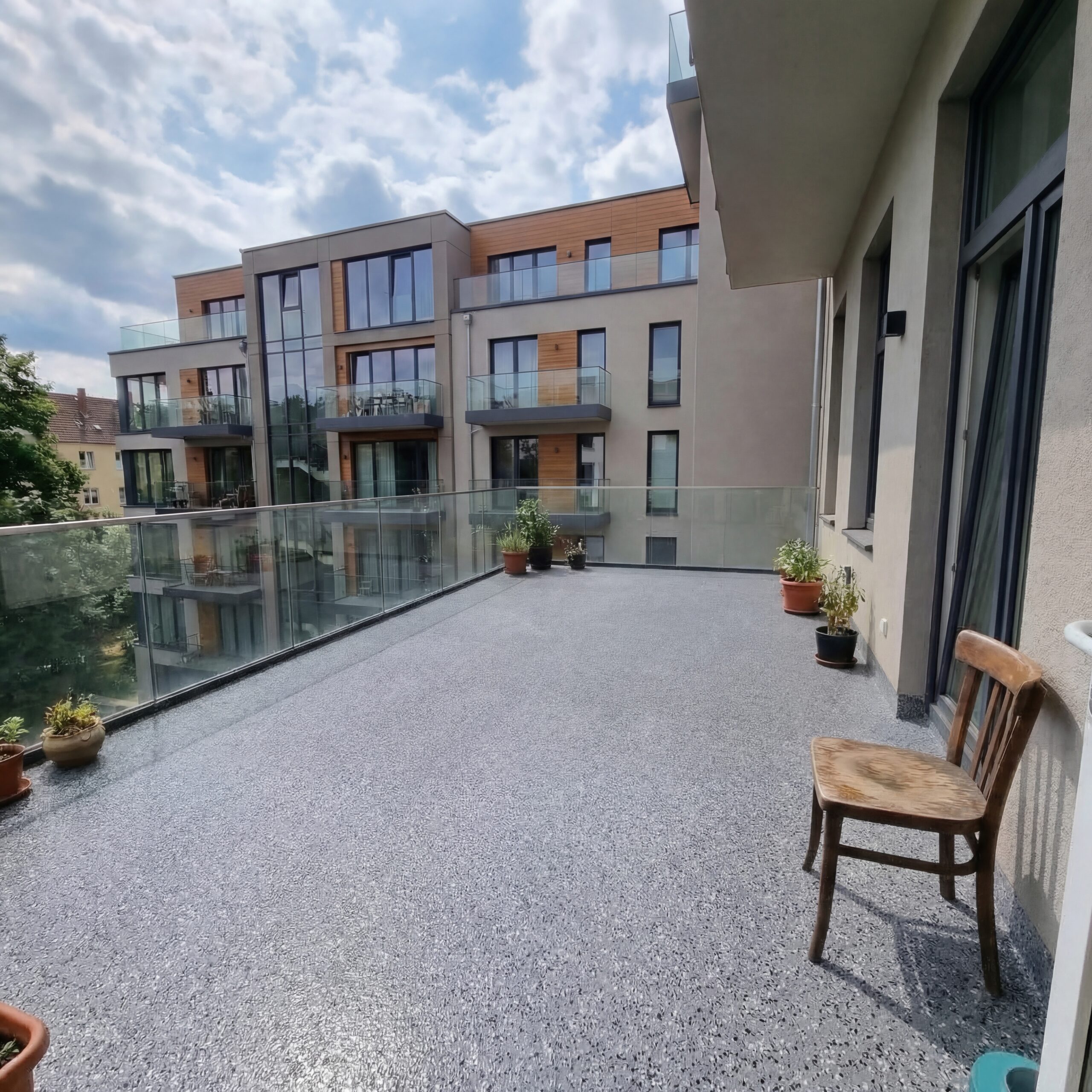 Nowoczesny taras żywiczny Mawida